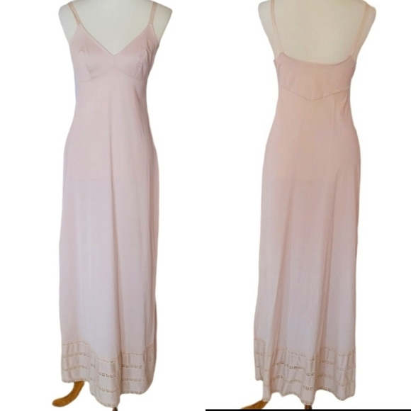 Vintage - Gossard Artemis Beige Lace Hem Slip Chemise - Picture 1 of 8